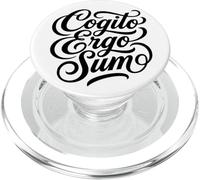 Cotización de Pensador filósofo Latino de Cogito Ergo Sum PopSockets PopGrip para MagSafe