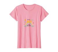 Cotización de positividad Im a Joy to Be Around Rainbow Camiseta, Mujer, Rosado, M