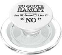Cotización de Shakespeare Hamlet | Gerente de Escena de Teatro Actor Divertido PopSockets PopGrip para MagSafe