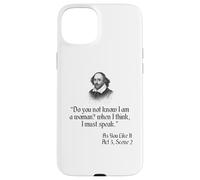 Cotización de Shakespeare - ¿Sabías que soy una mujer.. Carcasa para iPhone 15 Plus