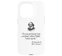Cotización de Shakespeare - ¿Sabías que soy una mujer.. Carcasa para iPhone 15 Pro