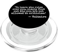 COTIZACIÓN DE Voltaire para Aprender QUIÉN Regla sobre Usted Simplemente DESCUBRE PopSockets PopGrip para MagSafe