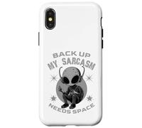 Cotización Divertida de Humor sarcástico de Copia de Seguridad Mi Sarcasmo Necesita Espacio Carcasa para iPhone X/XS