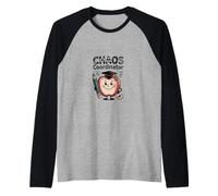 Cotización Divertida de la Vida Cotidiana del coordinador del Caos. Camiseta Manga Raglan