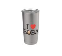 Cotización I Love Boba Vaso térmico de acero inoxidable de doble pared