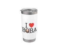 Cotización I Love Boba Vaso térmico de acero inoxidable de doble pared