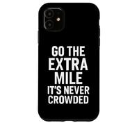 Cotización Motivacional Go The Extra Mile Carcasa para iPhone 11
