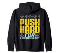 Cotización Motivacional Grind Fitness Coach Gym Teacher Sudadera con Capucha