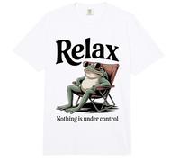 Cotización Raccoon Relax Nothing Is Under Control Comfort Colors Adult Heavyweight T-Shirt