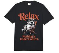 Cotización Raccoon Relax Nothing Is Under Control Comfort Colors Adult Heavyweight T-Shirt