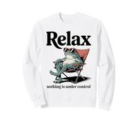 Cotización Raccoon Relax Nothing Is Under Control Sudadera