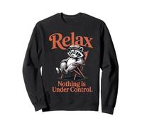Cotización Raccoon Relax Nothing Is Under Control Sudadera
