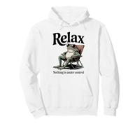 Cotización Raccoon Relax Nothing Is Under Control Sudadera con Capucha