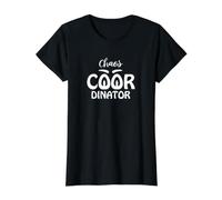 Cotización sarcástica Divertida del coordinador del Caos Camiseta gráfica económica, Mujer, Negro, M