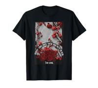 Cotización Stay Royal Red Floral Nobody Cares Camiseta