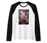 Cotización Stay Royal Red Floral Nobody Cares Camiseta Manga Raglan