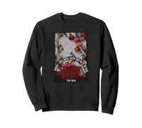 Cotización Stay Royal Red Floral Nobody Cares Sudadera