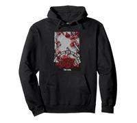 Cotización Stay Royal Red Floral Nobody Cares Sudadera con Capucha