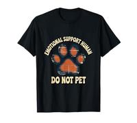Cotizaciones de Perros de compañero de Trabajo Apoyo Emocional Humano No Mascotas Camiseta
