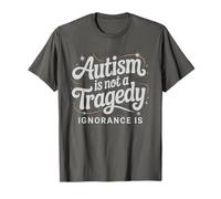 Cotizar Autism Not Tragedy Ignorance IS Autistic Dad Support Camiseta