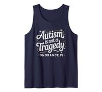 Cotizar Autism Not Tragedy Ignorance IS Autistic Dad Support Camiseta sin Mangas