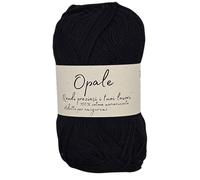 Cotón Opale para ganchillo mercerizado, amigurumi, cobijas, manualidades creativas, punto de cruz, carrete de 50gr 125 metros de ganchillo 2.5mm (Negro 2012)