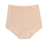 Cotonella Art. 8002, Bragas Mujer Modelo Maxi de Algodón Elástico - Slip Cintura Media de Algodón Bielástico con Taco de Algodón Orgánico, Suave y Cómodo - Colores Blanco/Negro/Beige, beige, XX-Large