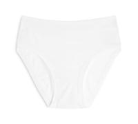Cotonella Art. GD019K3,Bragas para mujer de algodón elástico,Pack de 3 piezas,Calzoncillos para mujer de algodón bielástico con bordes extra confort,Colores blanco/negro/beige, Color blanco., Medium