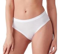 Cotonella Calzoncillos Midi para mujer con bordes extra cómodos, algodón bielástico, blanco, negro y estampados coloridos, tallas 2/S - 6/XXL, paquete de 3 unidades, Color blanco., XL