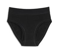 Cotonella, Braguitas para mujer de algodón bielástico de lado medio - 3 unidades, Negro , 3/M
