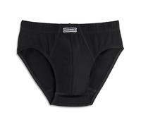 Cotonella, Calzoncillos para hombre de suave algodón bielástico - Cintura elástica recubierta - Etiqueta con logotipo en la cintura - anatómico de doble capa con corte vertical - Art. 8335, Negro ,