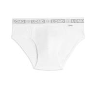 Cotonella, Calzoncillos para hombre de suave algodón bielástico - Elástico a la vista - Art. AU108, Color blanco., 4