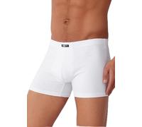 COTONELLA - Calzoncillos tipo bóxer de algodón bielástico suave y transpirable, paquete de 4, elástico interior, diseño clásico, para uso diario, disponibles de tallas S a 3XL, 4 Blancos, L