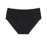 Cotonella, Midi Mujer de suave algodón bielástico y acabados invisibles - Paquete de 3 unidades - Art. 3488K3, Negro , XL