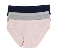 Cotonella Pack de 3 Bragas Mini algodón. (FR/ES, Letras, S, Regular, Regular, Multicolor)