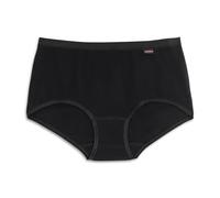 Cotonella, Slip Midi de suave algodón bielástico con acabados extra confort - Art. 8001, Negro , 6/XXL