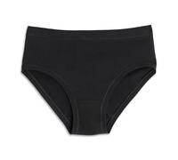 Cotonella, Slip Midi de suave algodón bielástico - Slip de bordes extra confort y lado medio - Paquete de 3 unidades - Art. 3363K3, Negro , 4/L