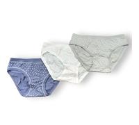 Cotonella, Slip Mini de suave algodón bielástico - Slip con bordes extraconfort y cadera baja - Paquete de 3 unidades - Art. 3362K3, 3362 E403 4f100, XL