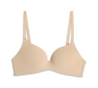 Cotonella, Sujetador acolchado sin aros de suave microfibra, con copas preformadas y tirantes ajustables multifunción - Art. ADC16, beige, 80B/L