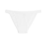Cotonella, Tanga de suave algodón bielástico - bordes extra confort - Paquete multipack de 3 unidades - art. 3364K3, Color blanco., 3/M