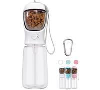 COTOP Botella Agua y Comida para Perros, 550ml + 100ml, Portátil para Pasear y Viajar, Dispensador de Agua y Comida para Mascotas