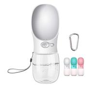 COTOP Botella para Perros, 350ml dispensador de Agua Antibacteriano para Mascotas, Taza para Beber para Mascotas al Aire Libre (Blanco)