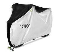 COTOP Funda/Cubierta para Bicicleta Impermeable 210T Nylon - Protección UV, Antipolvo y Lluvia - Ajuste Universal 26-29" (66-74cm) con Bolsa y Correas Antiviento,200L x 80A x 110H cm