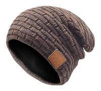 COTOP Gorro Bluetooth de Invierno, Regalo para Hombres y Mujeres, Gorro de Música, Gorro de Punto Polar Cálido para Esquiar, Correr, Pasear al Perro