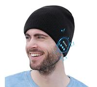COTOP Gorro Bluetooth 5.0, Regalos Originales para Hombres Mujeres, Cálido y Suave Gorro de Invierno con Música y Auriculares Inalámbricos Estéreo HD para Deportes al Aire Libre