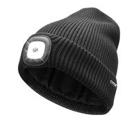 COTOP Gorro con Luz, Regalo para Hombre y Mujer, Gorro Térmico con Forro Polar y Luz Frontal LED para Senderismo, Running y Ciclismo