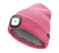 COTOP Gorro con Luz, Regalo para Hombre y Mujer, Gorro Térmico con Forro Polar y Luz Frontal LED para Senderismo, Running y Ciclismo