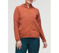 Cotopaxi Cortavientos de mujer vuelta performance. Rojo 42/L