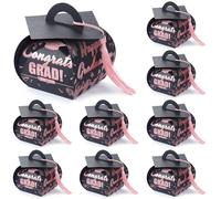 COTOPHER 36 cajas de regalo de graduación con borla, cajas de dulces de graduación clase de 2026, centros de mesa para decoraciones de fiestas, mini caja de chocolate para regalos de graduados