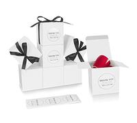 COTOPHER Cajas de regalo pequeñas, paquete de 60 cajas de regalo blancas de 4 x 4 x 4 pulgadas con tapas para regalos, manualidades, recuerdos de fiesta de boda, cajas de cupcakes, dulces, caja de